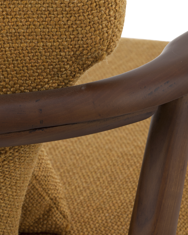 Chair Peggy fabric smooth ochre (FSC 100% certified), Ochre, large