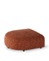 sofa a-round-u hocker ecru right, Rust red, small