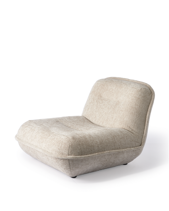 lounge chair puff green, White, large