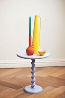 side table twister black, light blue, small