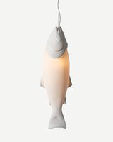 "Mykiss" Fish lamp, White, small