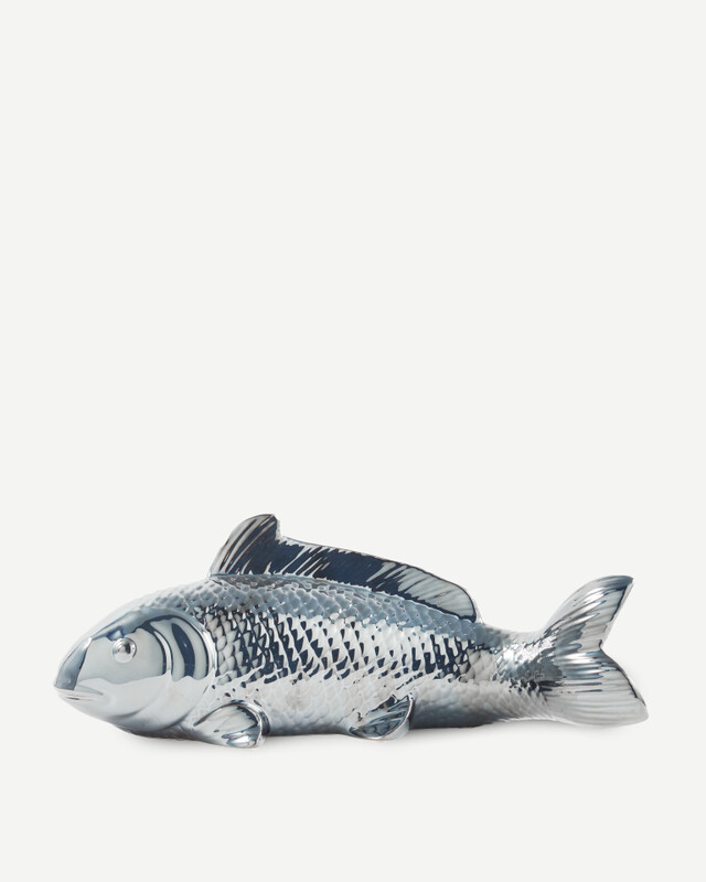 moneybox fish metallic, Dark grey, pdp