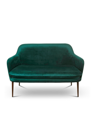 Sofa Charmy velvet green, Dark green, medium