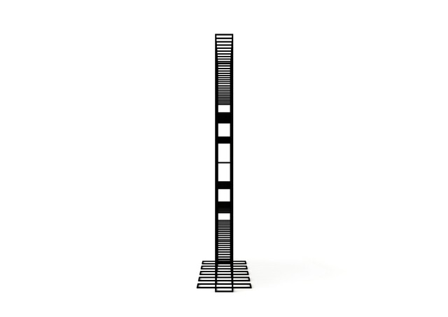 Book shelf bricks standing, Black, pdp