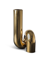 Vase Yourtube gold, Gold, small