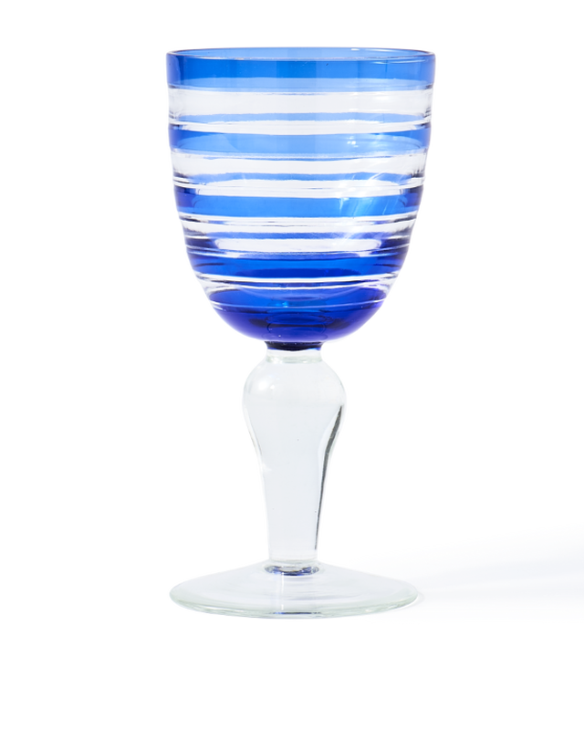 Wine glass cobalt mix set 6, Multi-colour, large