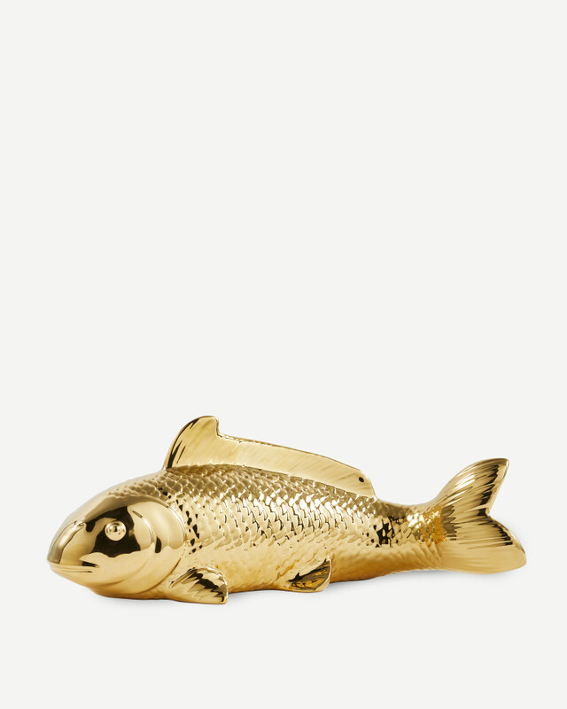 moneybox fish metallic, Gold, pdp