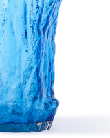 vase tree log blue M, Dark blue, small