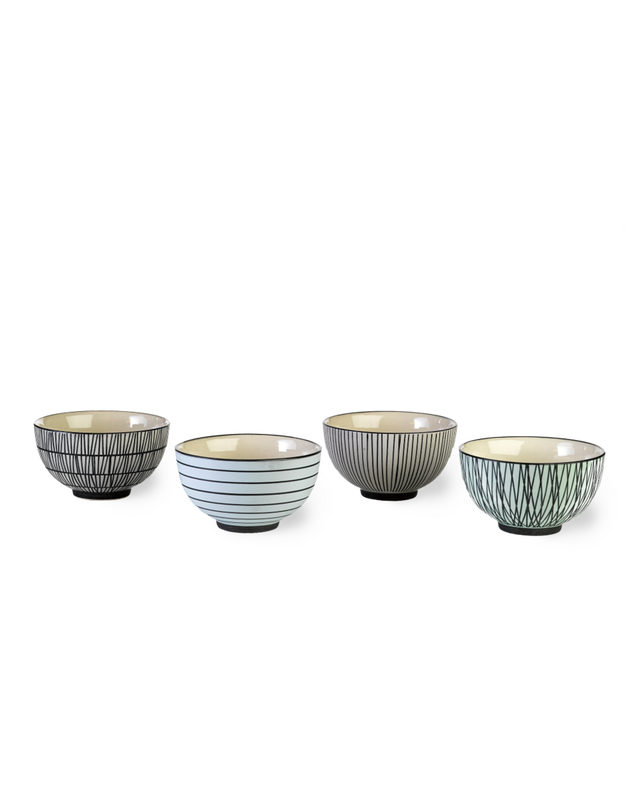 Snack bowl Pastel afresh set 4, Green grey, large