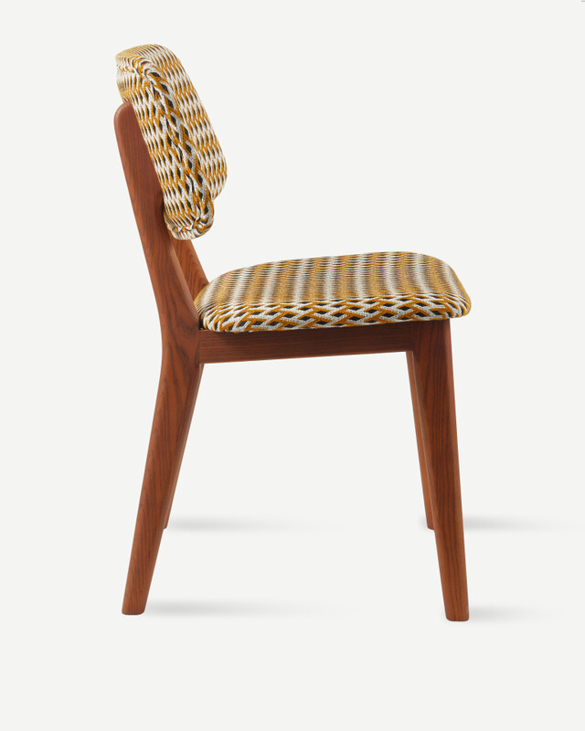 dining chair happy days geo ochre (FSC 100% certified), Ochre, pdp