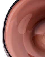 plate clear blue eye S, Dark brown, small