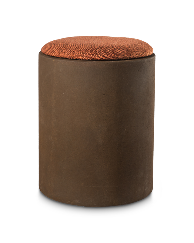 Stool Cap rust, Dark brown, large