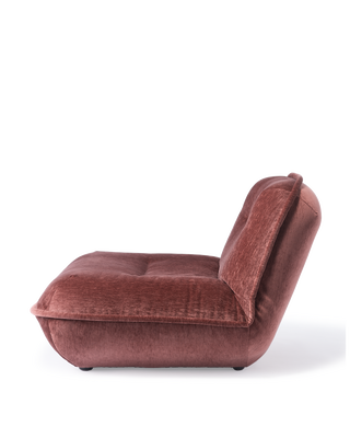 lounge chair puff burgundy, Burgundy red, medium
