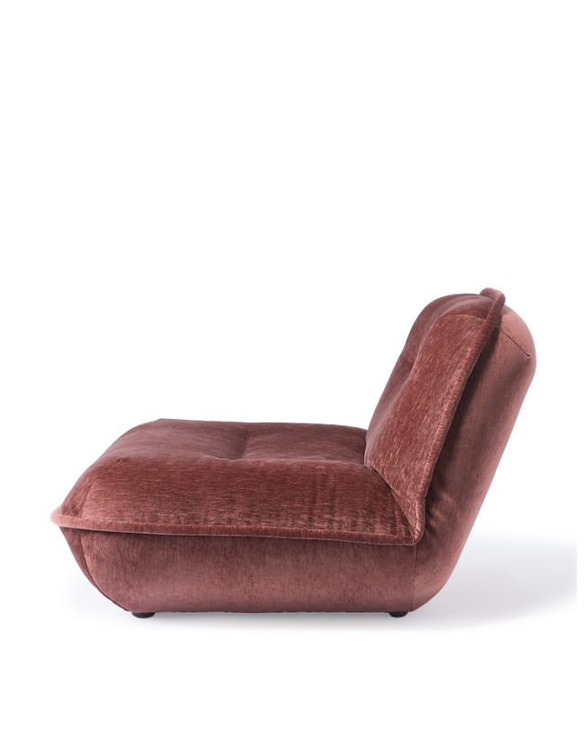lounge chair puff dark blue, Burgundy red, large
