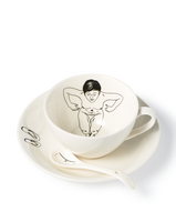 Undressed teaset set 4, White, small