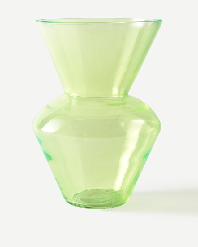 vase fat neck yellow S, Olive green, pdp