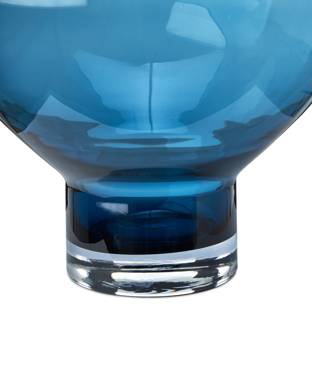 Vase Coupeball smoke, Dark blue, large