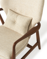 Chair Peggy fabric rough grey (FSC 100% certified), Beige, small