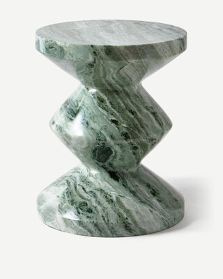 Marble Zig Zag Stool