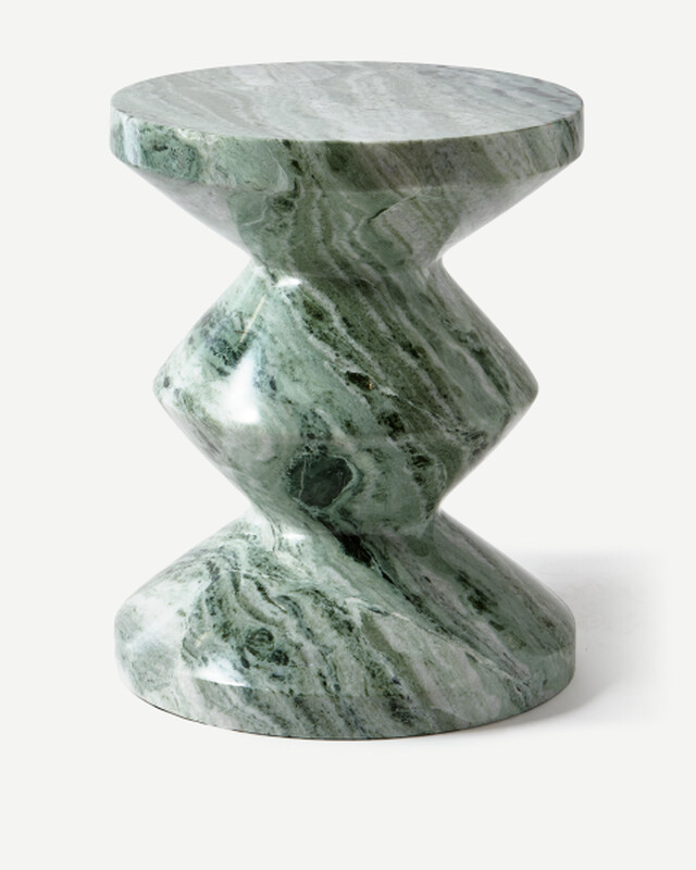 Zig Zag marble white, Dark green, pdp