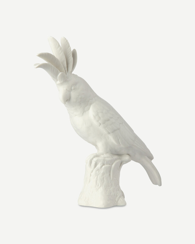 Statue cockatoo white, White, pdp