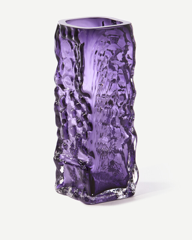 vase relief square clear, Dark purple, pdp