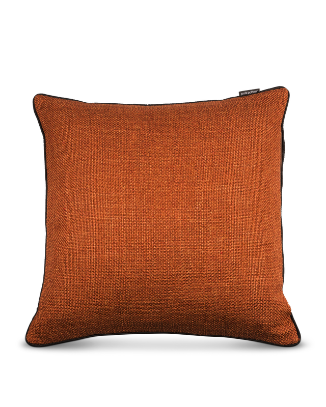 Cushion fabric smooth rust 50x50, Rust red, large