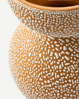 vase Boolb dots orange M, Orange, medium