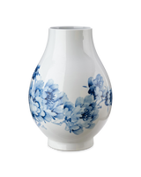 Vase Peony red, Light blue, small