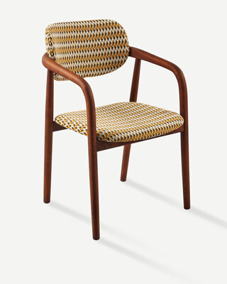 chair henry geo ochre (FSC 100% certified), Ochre, medium
