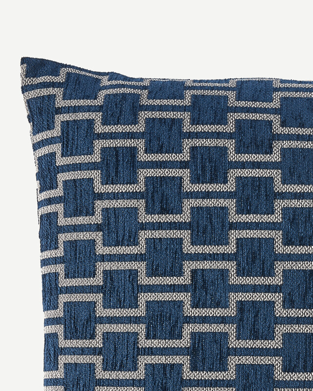 cushion geometric blue 45x45, Dark blue, pdp