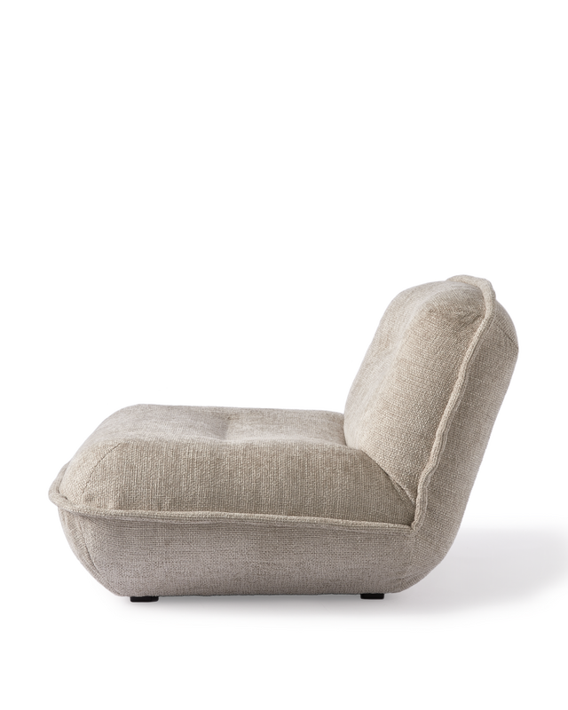 lounge chair puff green, White, large