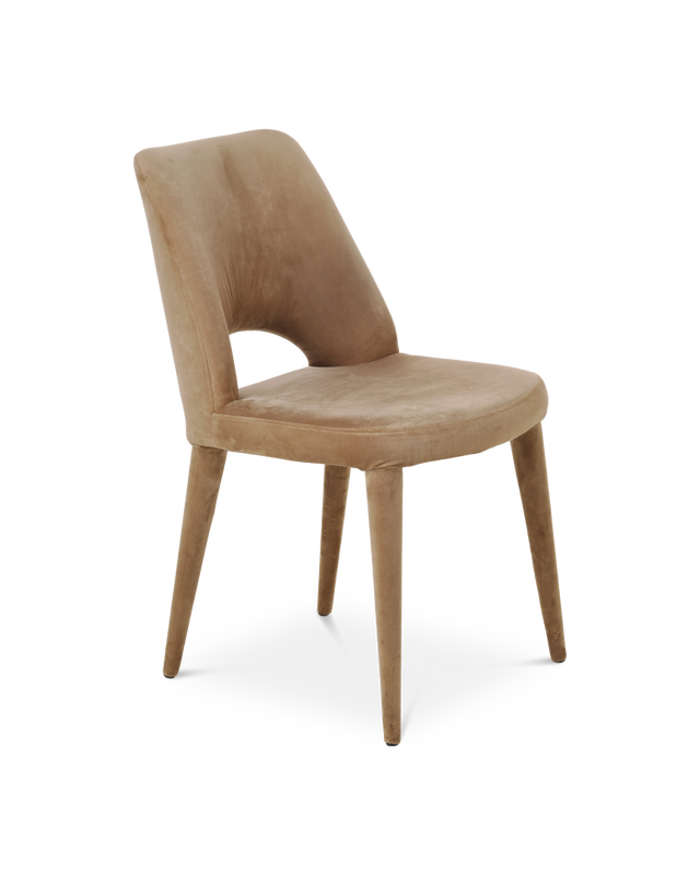 Chair Holy velvet beige, Beige, large
