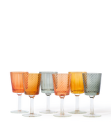 Wine glass library set 6, Multi-colour, small