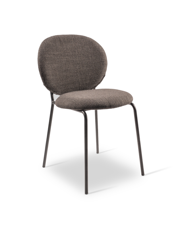Chair Simply fabric smooth dk grey, Light grey, large