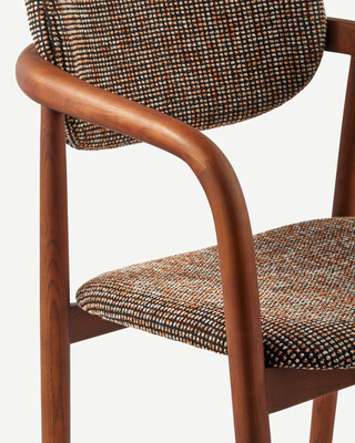 chair henry dark brown (FSC 100% certified), Dark brown, medium