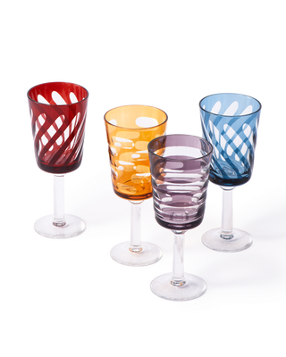 Tubular Wine Glasses