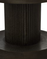 Stool Nut graphite, Dark grey, small