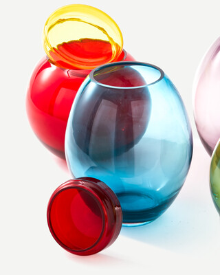 caps & jars bloated mix set 4, Multi-colour, medium