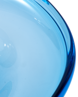 plate clear blue eye L, light blue, small