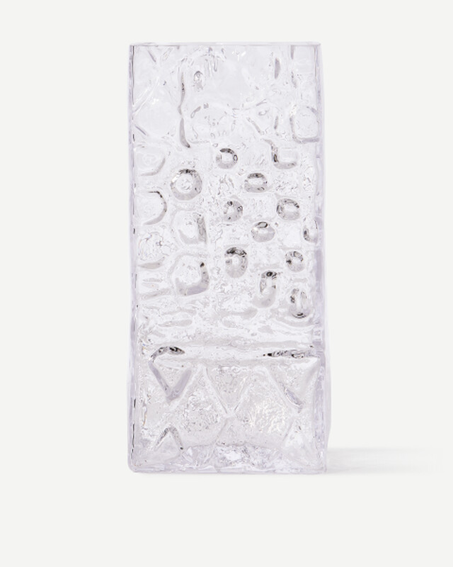 vase relief square clear, Transparant, pdp