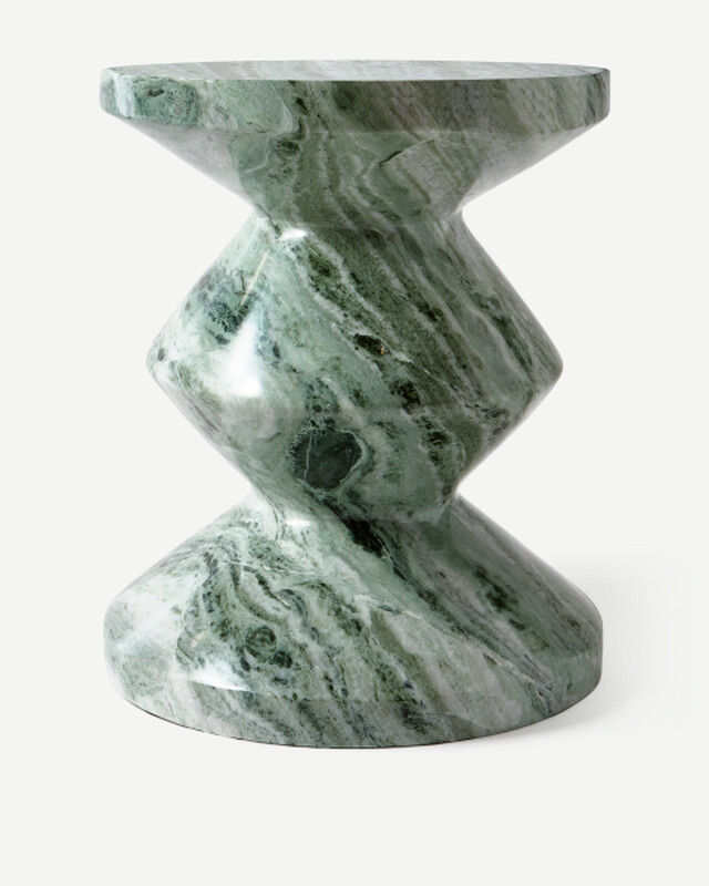 Zig Zag marble white, Dark green, pdp