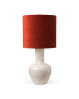 Lamp shade Ø55xH50cm velvet rust, Rust red, small