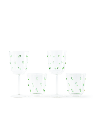 wineglass nob green set 2, Olive green, medium