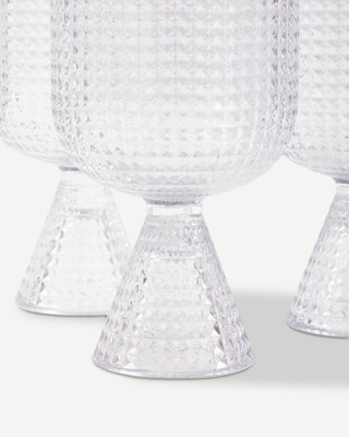 wine glasses rooftop clear set 4, Transparent, medium