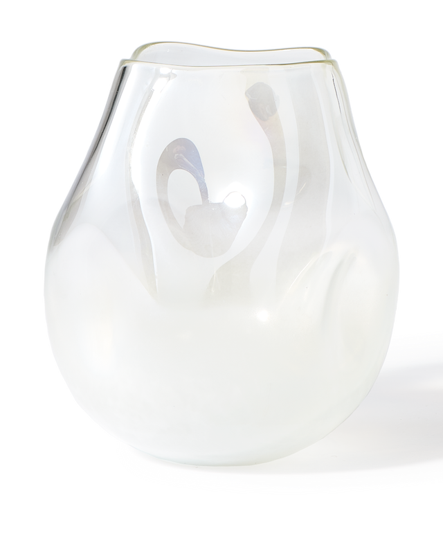 Vase collision white S, White, large