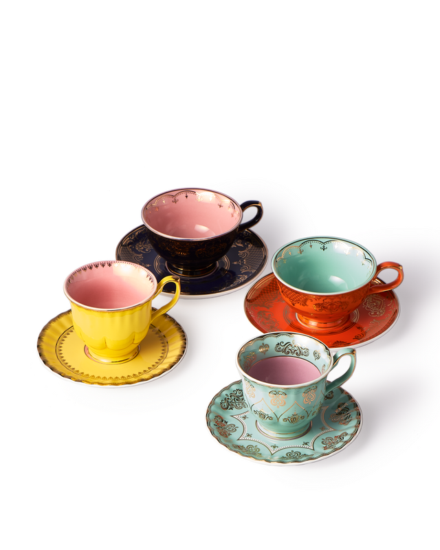 Tea set Grandpa set 4, Multi-colour, large