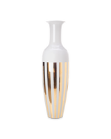 Vase 180cm stripes gold, Gold, small