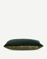 Cushion velvet nightblue 50x50, Dark green, small