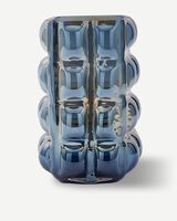 vase bubble white L, Dark blue, small